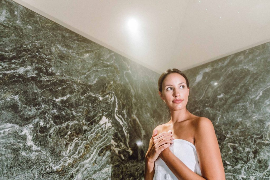 Dampsauna im Boutique Hotel Schgaguler in den Dolomiten