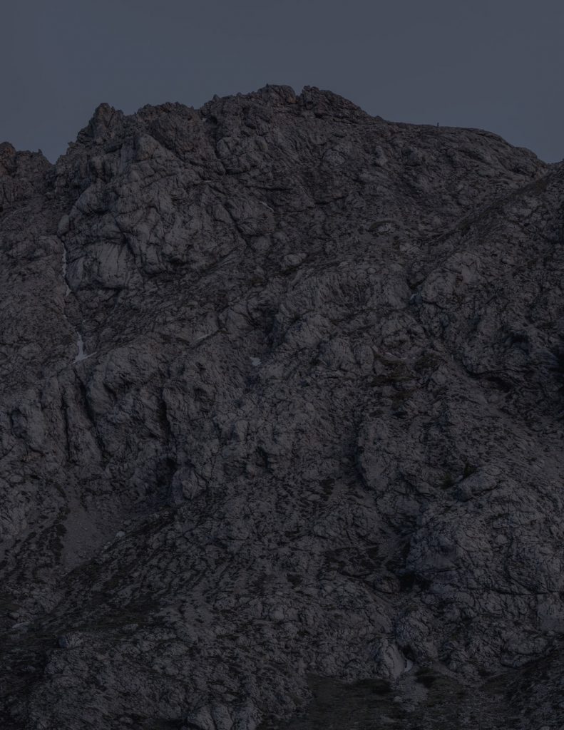 Photography of a Night-Scene at Passo Pordoi, in the Dolomites. By Martin Schgaguler