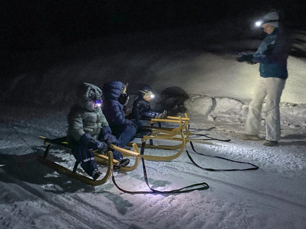 Schgaguler Hotel - Winter Abenteuer in den Dolomiten, Mondscheinrodeln